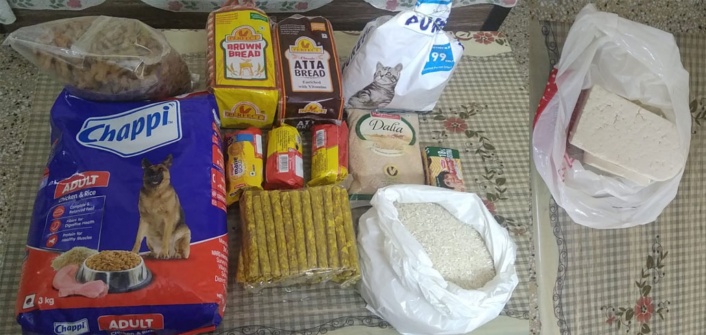 Several other food items given to street dogs and cats — Dog Food, Cat Food, Dog Biscuits, Glucose & Marie biscuits, Chew sticks etc. (2021)